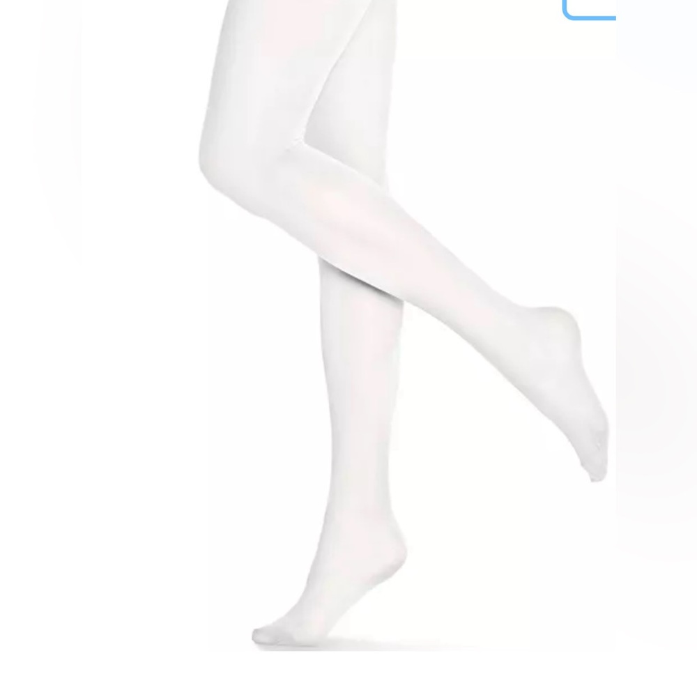 Hue Women’s opaque  non control top Tights. Color White. Size 2/Medium